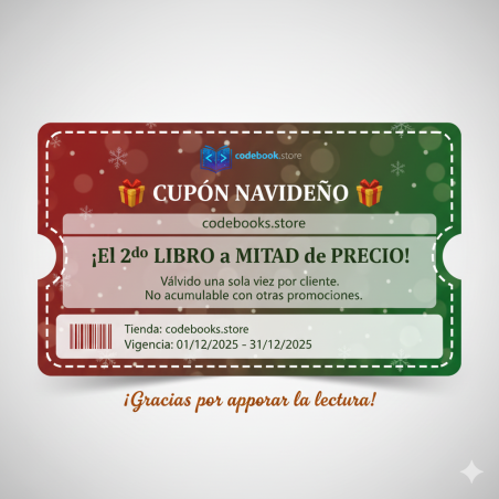Cupón Navideño – Segundo libro a mitad de precio
